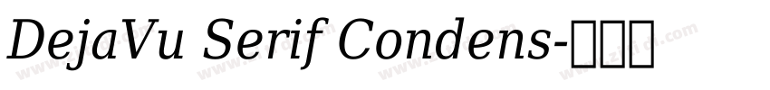 DejaVu Serif Condens字体转换